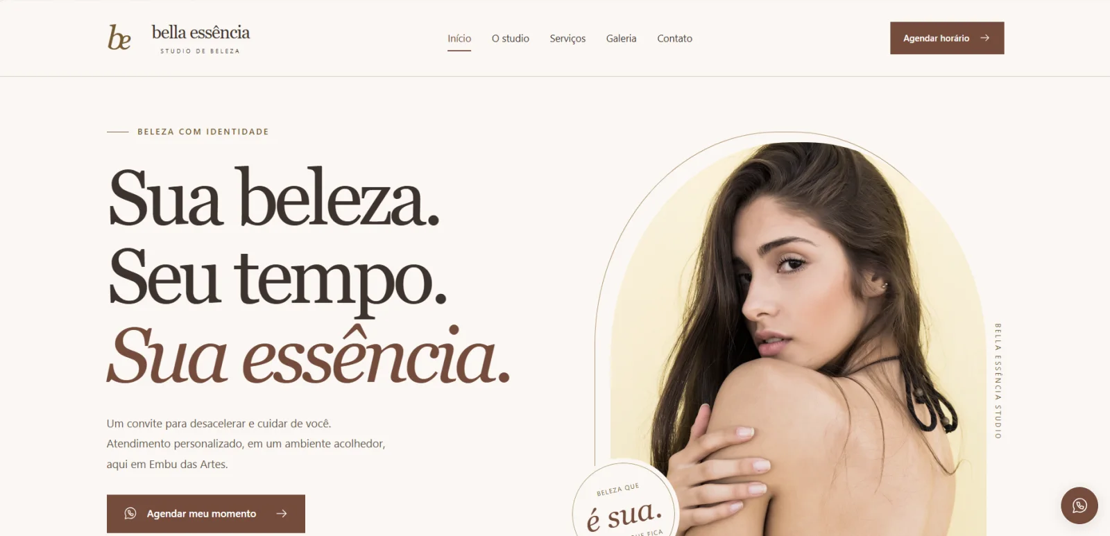 Projeto de site institucional desenvolvido pelo Altecom Web Studio
